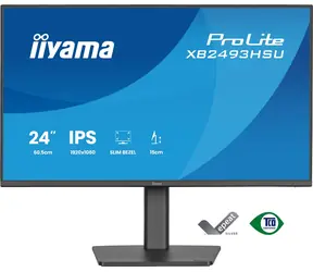 23,8" IIYAMA ProLite XB2493HSU-B1 czarny / LED / IPS / 1920 x 1080 / 16:9 / 1 ms / 1500:1 / 350 cd-m2 / VESA