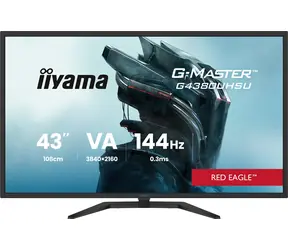 42,5" IIYAMA G-Master G4380UHSU-B2 czarny / LED / VA / 3840 x 2160 / 16:9 / 0,3 ms / 4000:1 / 550 cd-m2 / VESA