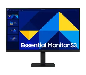 24" Samsung Essential S3 czarny / IPS / 1920x1080 / 16:9 / 5 ms / 1000:1 / 250 cd-m2 / HDMI + VGA / VESA