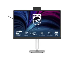 27" Philips 27B2U4601H/00 czarny / IPS / 2560 x 1440 / 120 Hz / 4 ms / 350 cd / HDMI / DP / USB-C / GŁOŚNIK / VESA 