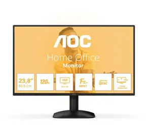 23,8" AOC 24B31H czarny / IPS / 1920x1080 / 16:9 / 4 ms / 1500:1 / 300 cd-m2 / HDMI + VGA / VESA