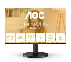 23,8" AOC 24B3CF2 czarny / IPS / 1920x1080 / 16:9 / 4 ms / 1300:1 / 250 cd-m2 / HDMI + USB-C / VESA