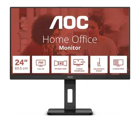 23,8" AOC 24E3QAF czarny / IPS / 1920x1080 / 16:9 / 4 ms / 1000:1 / 300 cd-m2 / HDMI + DP + VGA / VESA