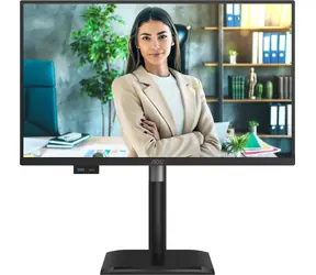 23,8" AOC 24P4U czarny / IPS / 1920x1080 / 16:9 / 4 ms / 1500:1 / 300 cd-m2 / HDMI + DP + USB-C / VESA