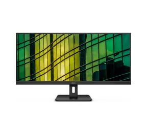 34" AOC U34E2M czarny / VA / 3440x1440 / 21:9 / 4 ms / 4000:1 / 300 cd-m2 / HDMI + DP / VESA