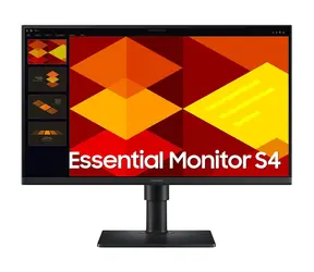24" Samsung Essential S4 S24D406GAU czarny / IPS / 1920x1080 / 16:9 / 5 ms / 1000:1 / 250 cd-m2 / HDMI + DP / VESA
