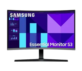27" Samsung Essential S3 S27D392GAU czarny / VA / 1920x1080 / 16:9 / 4 ms / 4000:1 / 250 cd-m2 / HDMI + VGA / VESA