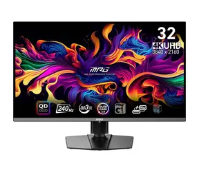 Bez opakowania - 31,5" MSI MPG 321URX QD-OLED czarny/3840 x 2160/QD-OLED/16:9 / 0,03 ms / 1,5 M:1 / 250 cd-m2 / HDMI + DP / VESA / bez opakowania