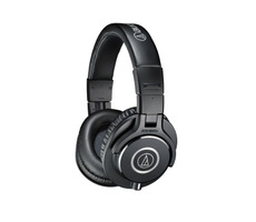 AUDIO-TECHNICA ATH-M40x / Słuchawki zamknięte / Kabel 3 m / Gniazdo 3,5 mm + adapter 6,3 mm / Czarne