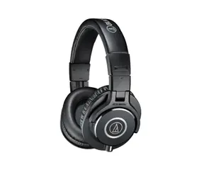AUDIO-TECHNICA ATH-M40x / Słuchawki zamknięte / Kabel 3 m / Gniazdo 3,5 mm + adapter 6,3 mm / Czarne