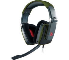 Zestaw słuchawkowy Thermaltake eSPORTS Shock Battle Edition Zielony / 40 mm / 2 * 3,5 mm