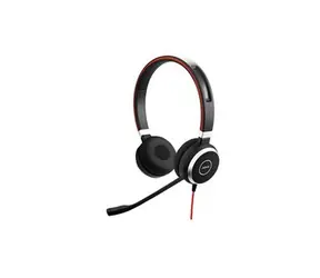 JABRA Evolve 40 Duo czarny / Dla call center / Mikrofon / USB / Certyfikat MS Skype dla firm