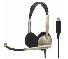 Koss CS100 USB / słuchawki z mikrofonem / bez kodu / złote