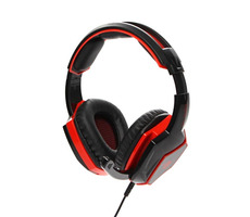 Red Fighter H2 czerwono-czarne / Słuchawki gamingowe z mikrofonem / regulacją głośności / 2x Jack 3,5mm / 2,2m