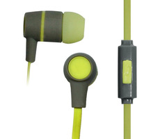 Vakoss SK-214G szare / słuchawki douszne stereo z mikrofonem / silikonem