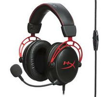 HyperX Cloud Alpha Pro Gaming / czarno-czerwony / zestaw słuchawkowy do gier z mikrofonem / 50 mm / Jack 3,5 mm / 1,3 m 