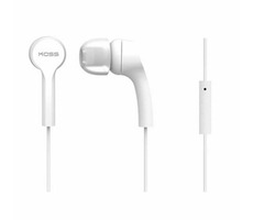Koss KEB9i biały / Słuchawki wtykowe z mikrofonem / jack 3,5mm / 1,2m / bez kodu