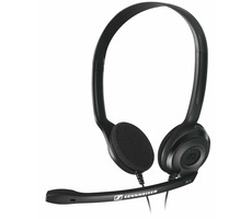 Sennheiser PC 3 CHAT czarny / zestaw słuchawkowy - dwustronne słuchawki z mikrofonem / 2x Jack 3,5mm / 2m 