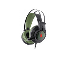 A4Tech BLOODY J437 Zielony / Gamingowy zestaw słuchawkowy z mikrofonem / 7.1 / Składany mikrofon / USB / 1,8 m 