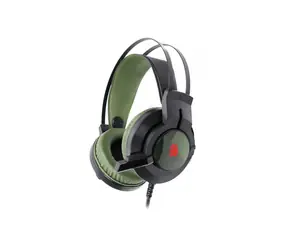 A4Tech BLOODY J437 Zielony / Gamingowy zestaw słuchawkowy z mikrofonem / 7.1 / Składany mikrofon / USB / 1,8 m 