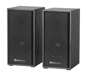 Głośniki Defender SPK 240 2.0 / 2x 3W / regulacja głośności / USB+3,5mm / drewniane / czarne