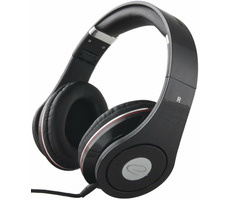 Esperanza EH141K Renell czarne / słuchawki stereo / jack 6,3 mm / składane / regulacja głośności / 5 m