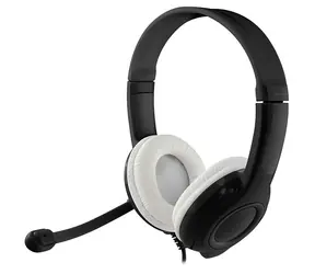 Media-Tech EPSILION czarno-biały / słuchawki z mikrofonem / USB / 1,9 m