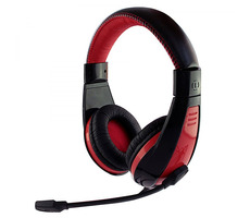 Media-Tech NEMESIS czarno-czerwony / zestaw słuchawkowy do gier z mikrofonem / USB / 1,9 m