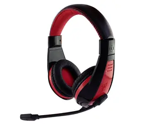 Media-Tech NEMESIS czarno-czerwony / zestaw słuchawkowy do gier z mikrofonem / USB / 1,9 m