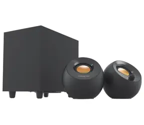 Creative Pebble PLUS 2.1 czarny / Głośnik do PC / 2.1 / 8W RMS / Zasilacz USB
