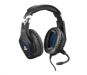 Trust GXT 488 Forze PS4 / słuchawki do PS4 / mikrofon / przetworniki 50mm / regulacja głośności / jack 3,5 mm / czarno-niebieski