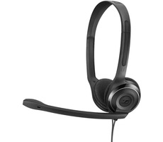 EPOS Headset PC 8 USB Stereo czarny / zestaw słuchawkowy - dwustronne słuchawki z mikrofonem / USB / 2m