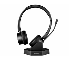 Zestaw słuchawkowy Sandberg Bluetooth Office Pro+ / zestaw słuchawkowy bezprzewodowy / Bluetooth 5.0 / baza ładująca / czarny