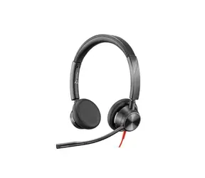 Poly BLACKWIRE C3320 czarny / zestaw słuchawkowy / mikrofon / dwie słuchawki / USB-A / kontroler / czarny