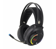 Zestaw słuchawkowy do gier Esperanza EGH470 NightShade RGB z mikrofonem w kolorze czarnym / przewodowym / podświetleniem LED