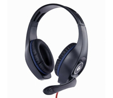 Gembird GHS-05-B czarno-niebieski / słuchawki z mikrofonem / jack 3,5 mm / kabel 2 m