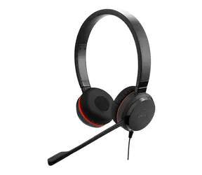 JABRA Evolve 30 II Duo / Dla call center / Mikrofon / USB i gniazdo 3,5 mm