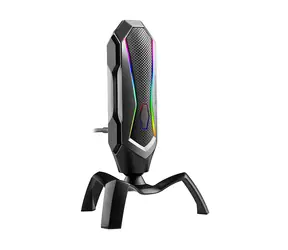 Tracer Spider RGB czarny / mikrofon stacjonarny / dookólny / elastyczne ramię / przełącznik / 1,7 m