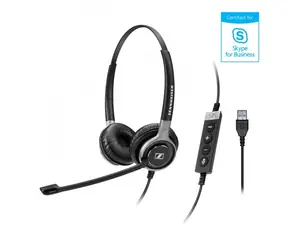 Sennheiser IMPACT SC 660 USB ML czarny / zestaw słuchawkowy USB / mikrofon / USB