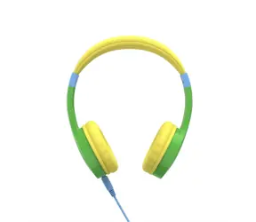 Słuchawki dziecięce HAMA BeeSafe zielono-żółte / max. 85dB / 40mm / jack 3,5 mm