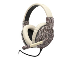 uRage SoundZ 333 beżowo-brązowy / Gamingowy zestaw słuchawkowy z mikrofonem / 2,2m / USB-A   