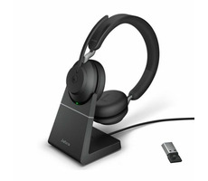 JABRA Evolve2 65 Stereo UC + Link 380 USB-A (26599-989-989) czarny / zestaw słuchawkowy stereo / mikrofon / Bluetooth 