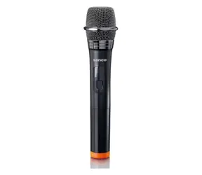 LENCO MCW-011BK / mikrofon / odbiornik bezprzewodowy jack 6,3 mm / 863,5 MHz / 2x AA
