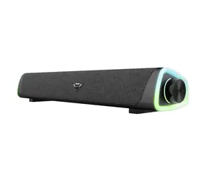 Trust GXT620 Axon czarny / Soundbar do PC / 6W / RGB / gniazdo 3,5mm / zasilacz USB