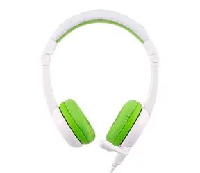 Buddyphones School - zielone / Słuchawki dla dzieci z mikrofonem / jack 3,5 mm / 1,4 m