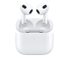 Apple AirPods (2022) 3. generacja / słuchawki bezprzewodowe / BT 5.0 / z etui ładującym z oświetleniem