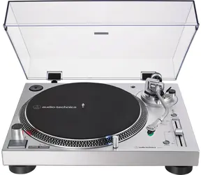 AUDIO-TECHNICA AT-LP120XUSB srebrny / gramofon / 33 RPM i 45 RPM i 78 RPM / napęd bezpośredni 