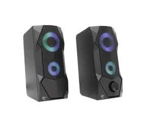 White Shark GSP-634 FLOW czarny / Głośniki / 5W / 2.0 Stereo / RGB