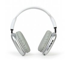 Gembird BHP-LED-02 białe / słuchawki bezprzewodowe / Bluetooth 5.0