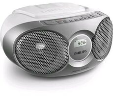 Philips AZ215 srebrny / Radio / FM / CD 